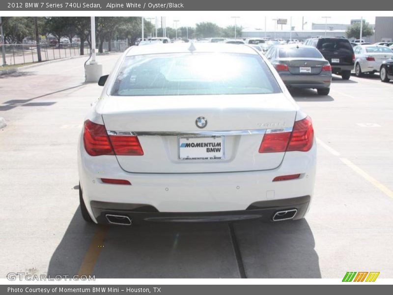 Alpine White / Oyster/Black 2012 BMW 7 Series 740Li Sedan