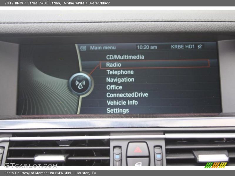 Alpine White / Oyster/Black 2012 BMW 7 Series 740Li Sedan
