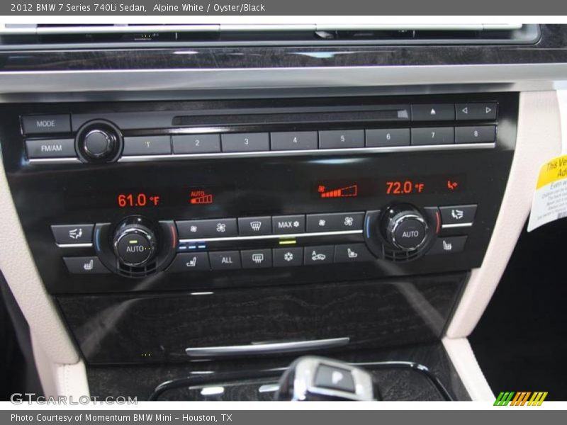 Alpine White / Oyster/Black 2012 BMW 7 Series 740Li Sedan