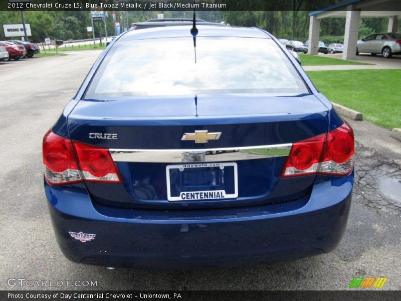 Blue Topaz Metallic / Jet Black/Medium Titanium 2012 Chevrolet Cruze LS