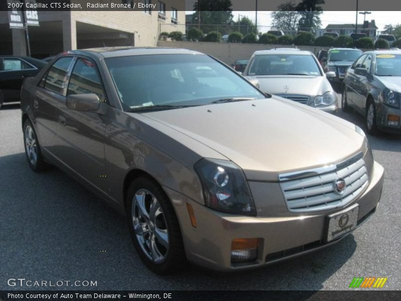 Radiant Bronze / Ebony 2007 Cadillac CTS Sedan