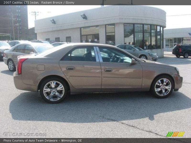 Radiant Bronze / Ebony 2007 Cadillac CTS Sedan