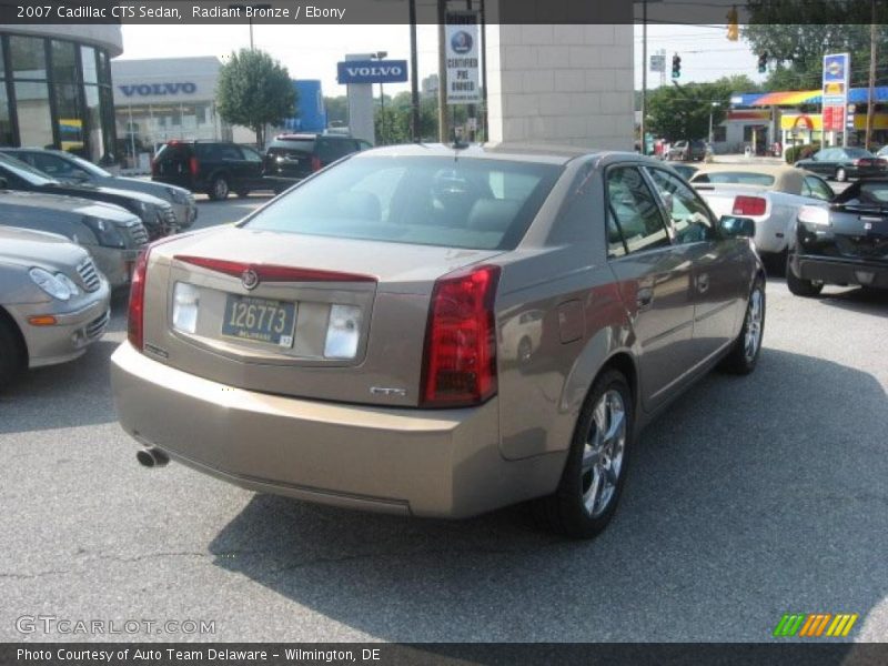 Radiant Bronze / Ebony 2007 Cadillac CTS Sedan