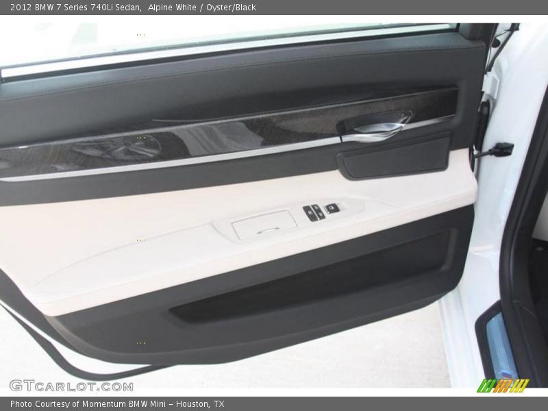 Alpine White / Oyster/Black 2012 BMW 7 Series 740Li Sedan