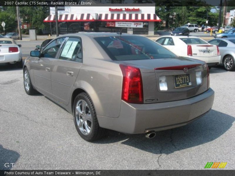 Radiant Bronze / Ebony 2007 Cadillac CTS Sedan
