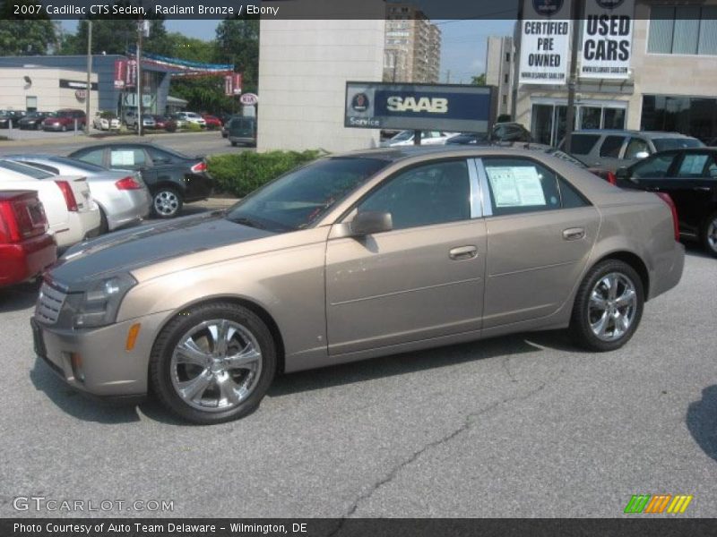 Radiant Bronze / Ebony 2007 Cadillac CTS Sedan