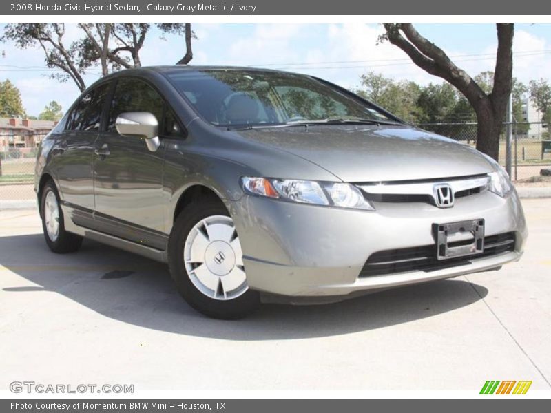 Galaxy Gray Metallic / Ivory 2008 Honda Civic Hybrid Sedan