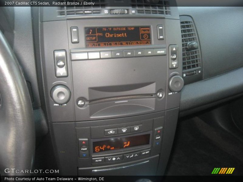 Radiant Bronze / Ebony 2007 Cadillac CTS Sedan