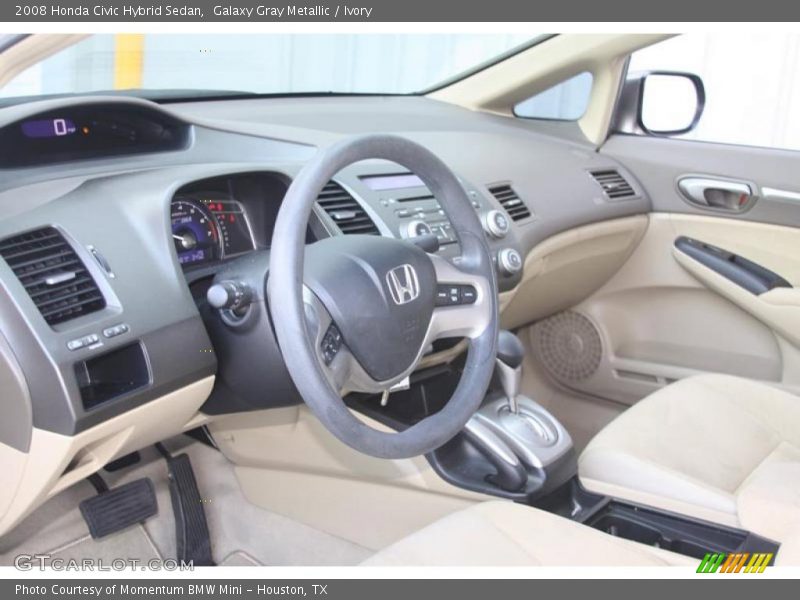 Galaxy Gray Metallic / Ivory 2008 Honda Civic Hybrid Sedan