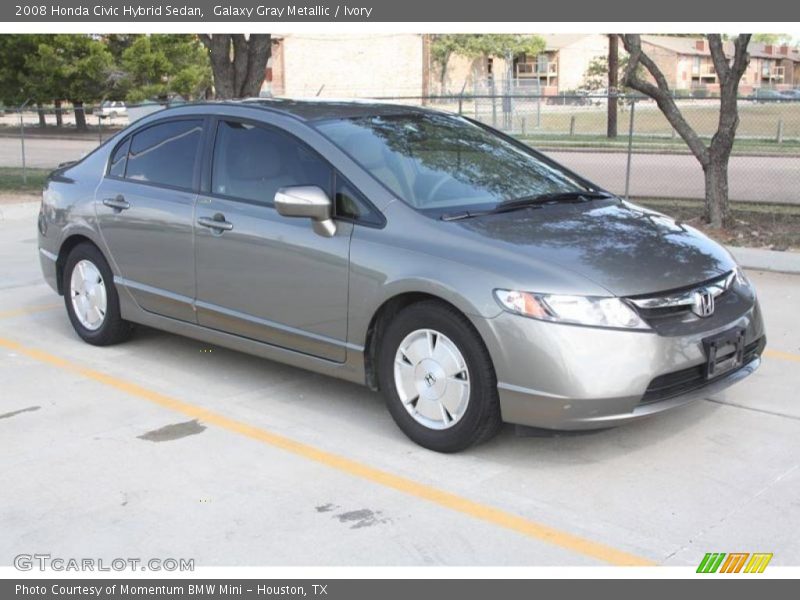 Galaxy Gray Metallic / Ivory 2008 Honda Civic Hybrid Sedan