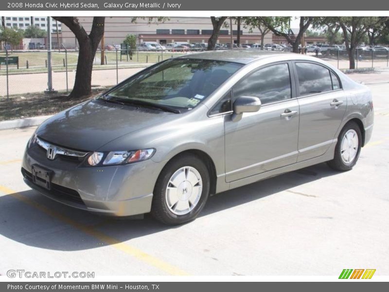 Galaxy Gray Metallic / Ivory 2008 Honda Civic Hybrid Sedan