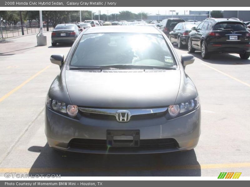 Galaxy Gray Metallic / Ivory 2008 Honda Civic Hybrid Sedan