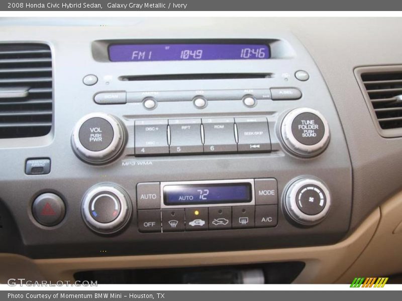 Galaxy Gray Metallic / Ivory 2008 Honda Civic Hybrid Sedan