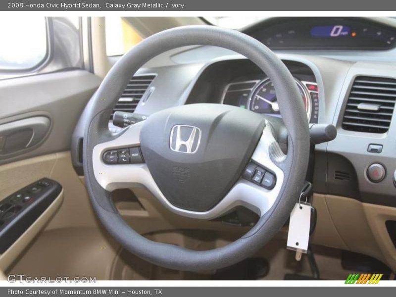 Galaxy Gray Metallic / Ivory 2008 Honda Civic Hybrid Sedan