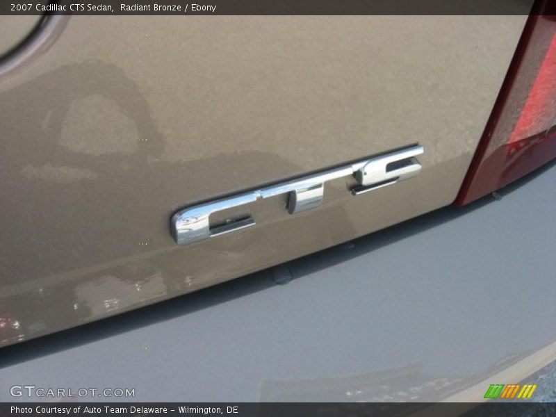 Radiant Bronze / Ebony 2007 Cadillac CTS Sedan