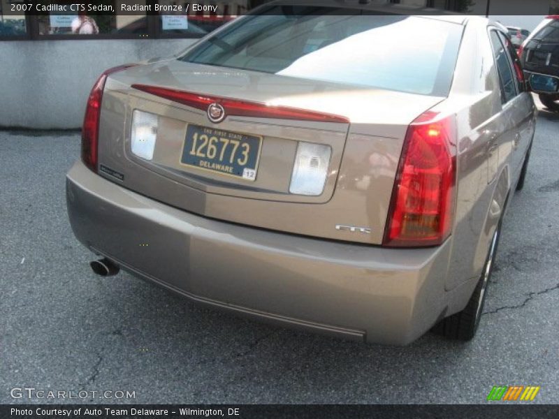Radiant Bronze / Ebony 2007 Cadillac CTS Sedan