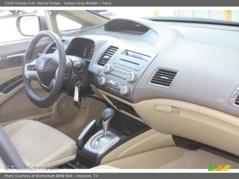 Galaxy Gray Metallic / Ivory 2008 Honda Civic Hybrid Sedan