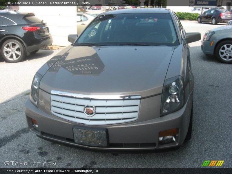 Radiant Bronze / Ebony 2007 Cadillac CTS Sedan