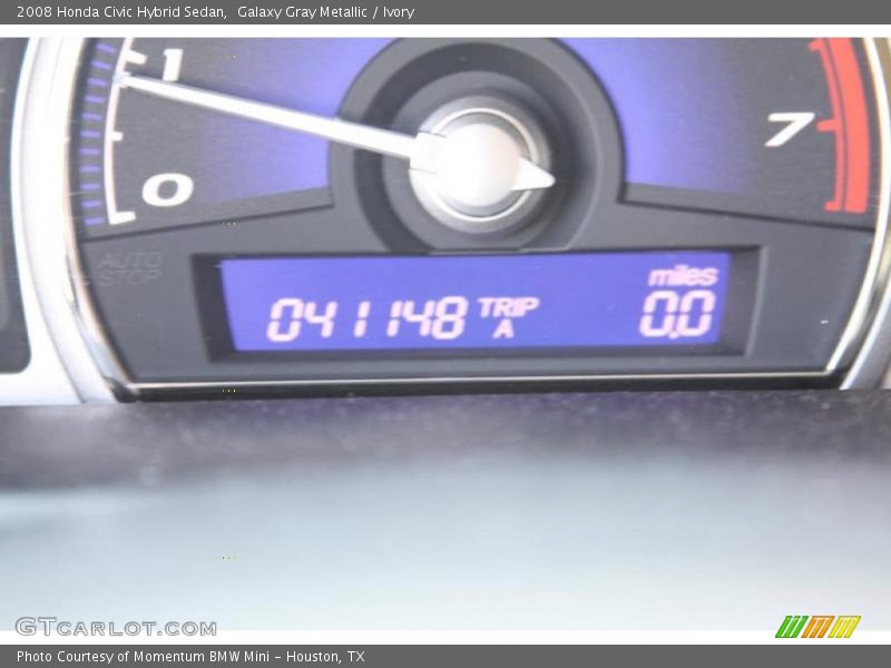 Galaxy Gray Metallic / Ivory 2008 Honda Civic Hybrid Sedan