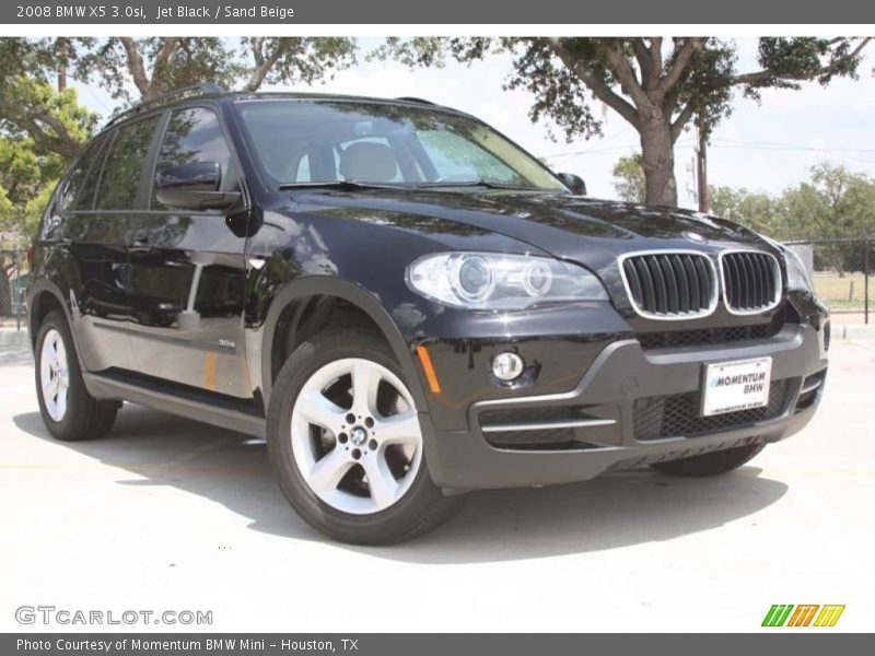 Jet Black / Sand Beige 2008 BMW X5 3.0si