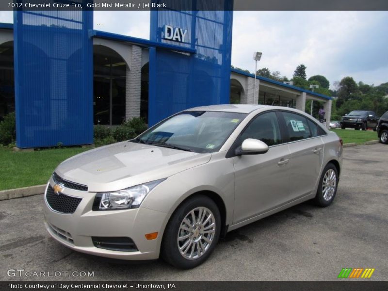 Gold Mist Metallic / Jet Black 2012 Chevrolet Cruze Eco