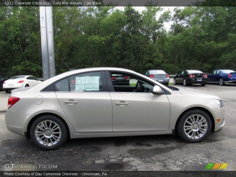 Gold Mist Metallic / Jet Black 2012 Chevrolet Cruze Eco
