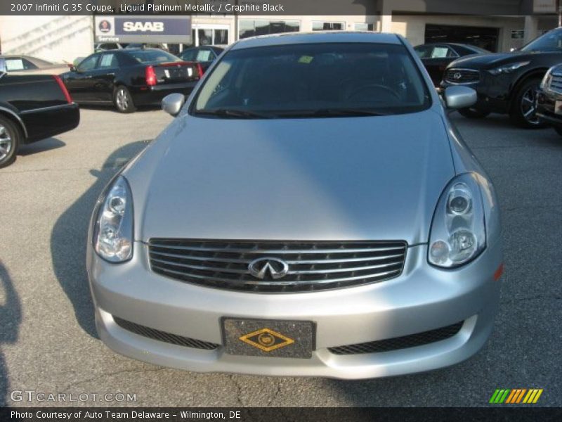 Liquid Platinum Metallic / Graphite Black 2007 Infiniti G 35 Coupe