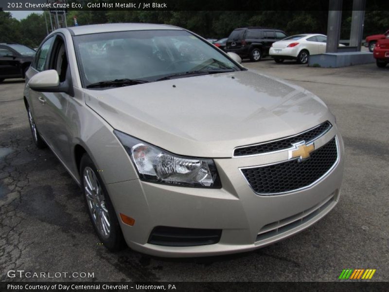 Gold Mist Metallic / Jet Black 2012 Chevrolet Cruze Eco