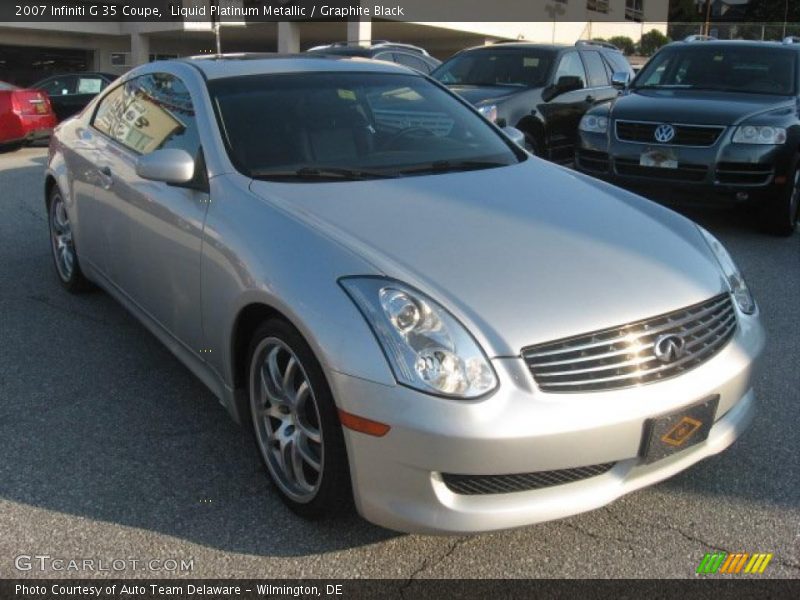 Liquid Platinum Metallic / Graphite Black 2007 Infiniti G 35 Coupe