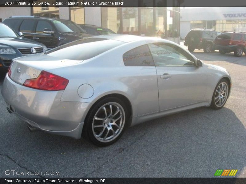 Liquid Platinum Metallic / Graphite Black 2007 Infiniti G 35 Coupe