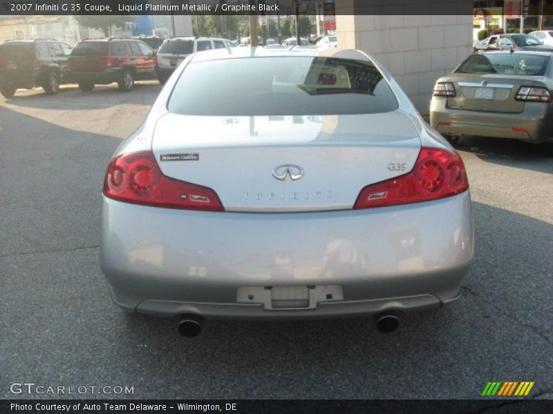 Liquid Platinum Metallic / Graphite Black 2007 Infiniti G 35 Coupe