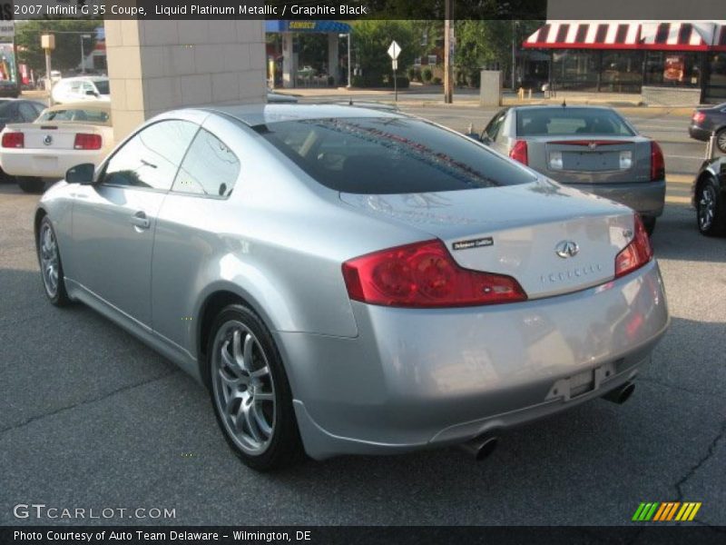 Liquid Platinum Metallic / Graphite Black 2007 Infiniti G 35 Coupe