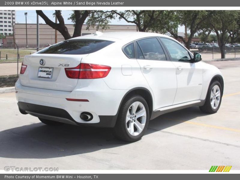 Alpine White / Sand Beige Nevada Leather 2009 BMW X6 xDrive35i