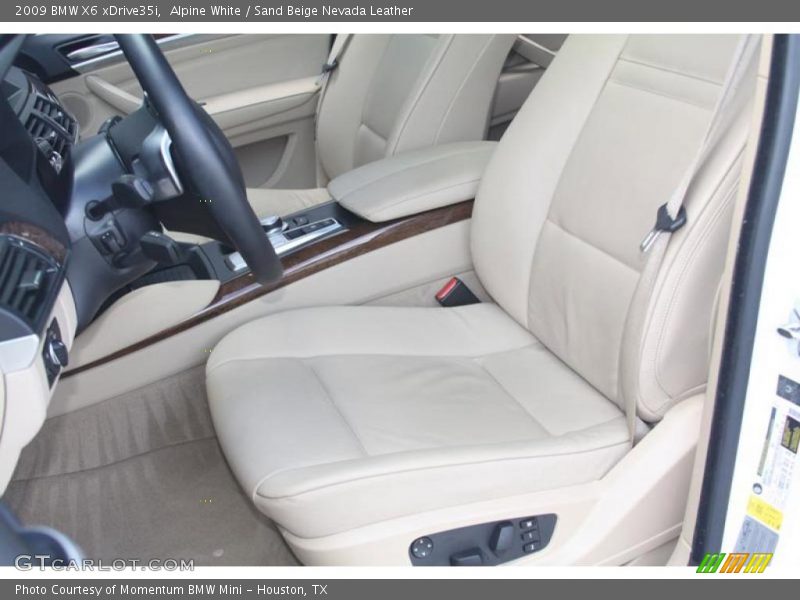 Alpine White / Sand Beige Nevada Leather 2009 BMW X6 xDrive35i