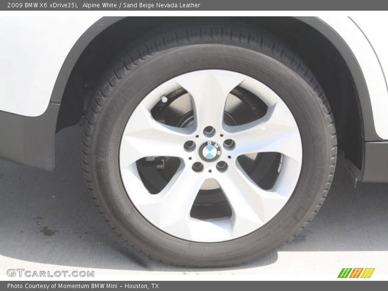 Alpine White / Sand Beige Nevada Leather 2009 BMW X6 xDrive35i