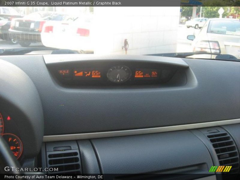 Liquid Platinum Metallic / Graphite Black 2007 Infiniti G 35 Coupe