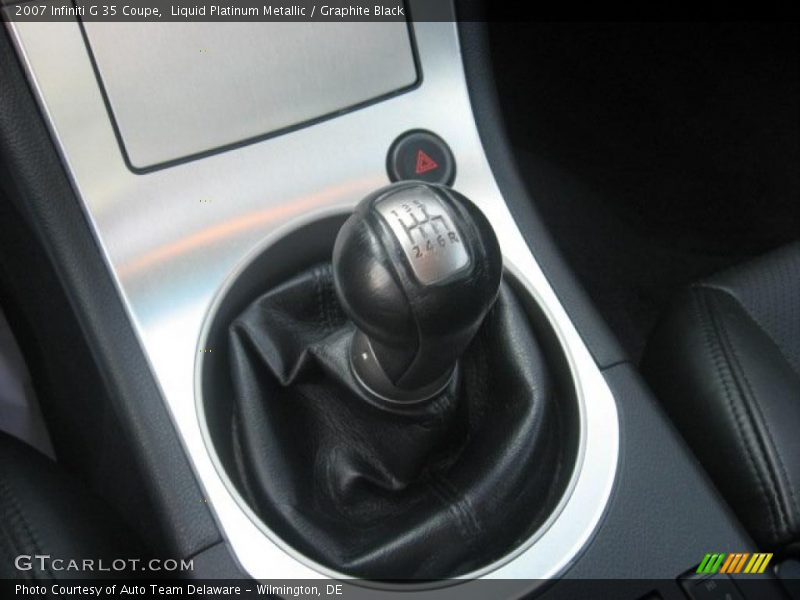 Liquid Platinum Metallic / Graphite Black 2007 Infiniti G 35 Coupe