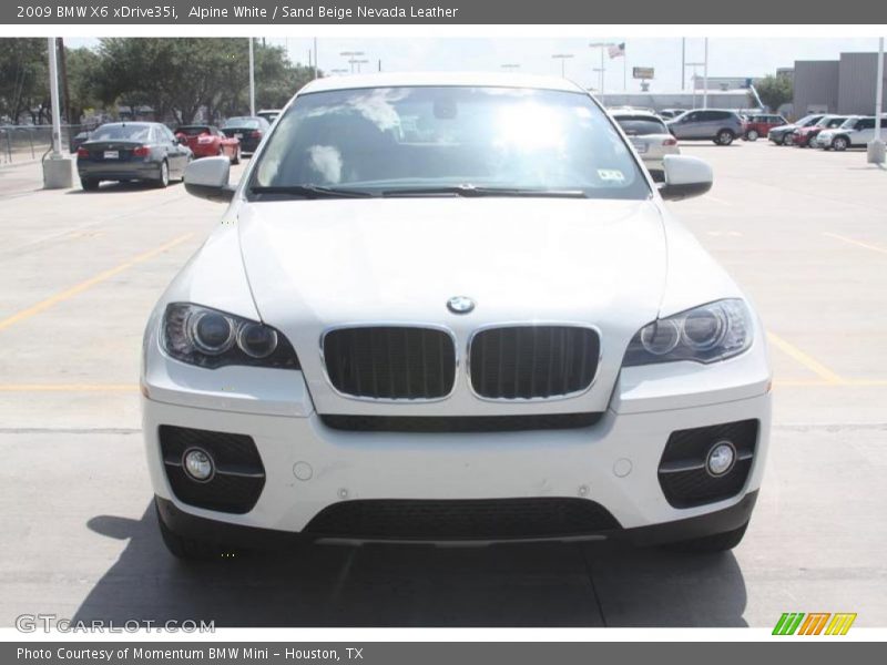 Alpine White / Sand Beige Nevada Leather 2009 BMW X6 xDrive35i