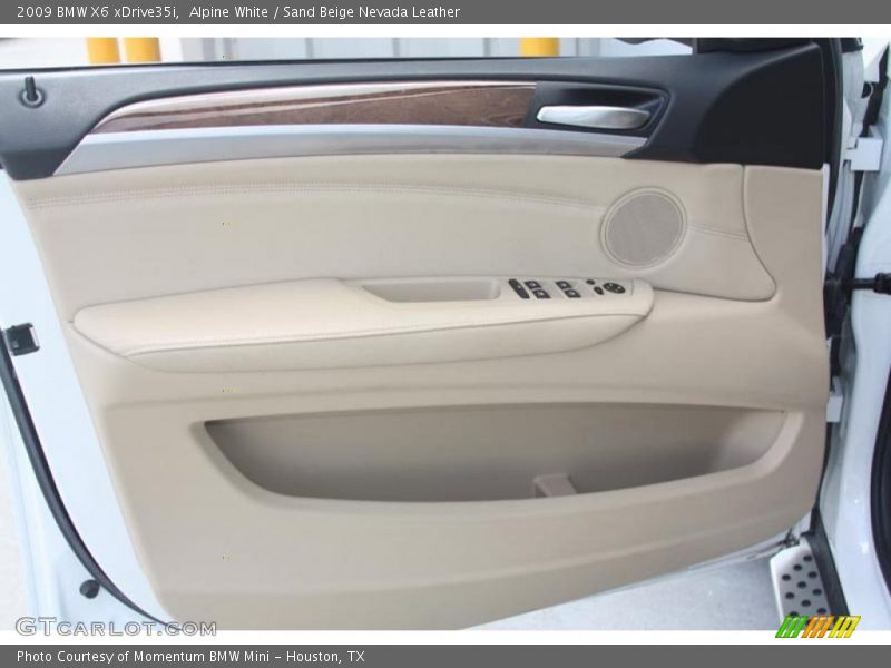 Alpine White / Sand Beige Nevada Leather 2009 BMW X6 xDrive35i