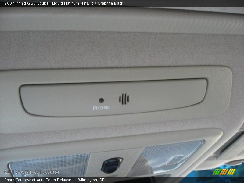 Liquid Platinum Metallic / Graphite Black 2007 Infiniti G 35 Coupe