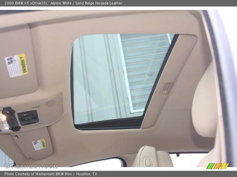 Alpine White / Sand Beige Nevada Leather 2009 BMW X6 xDrive35i