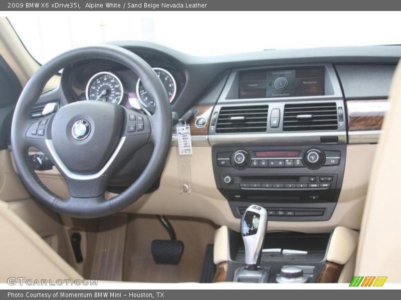 Alpine White / Sand Beige Nevada Leather 2009 BMW X6 xDrive35i