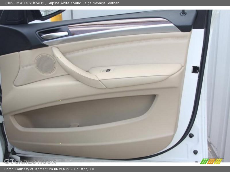 Alpine White / Sand Beige Nevada Leather 2009 BMW X6 xDrive35i