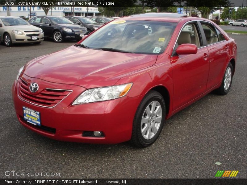 Barcelona Red Metallic / Bisque 2009 Toyota Camry XLE V6
