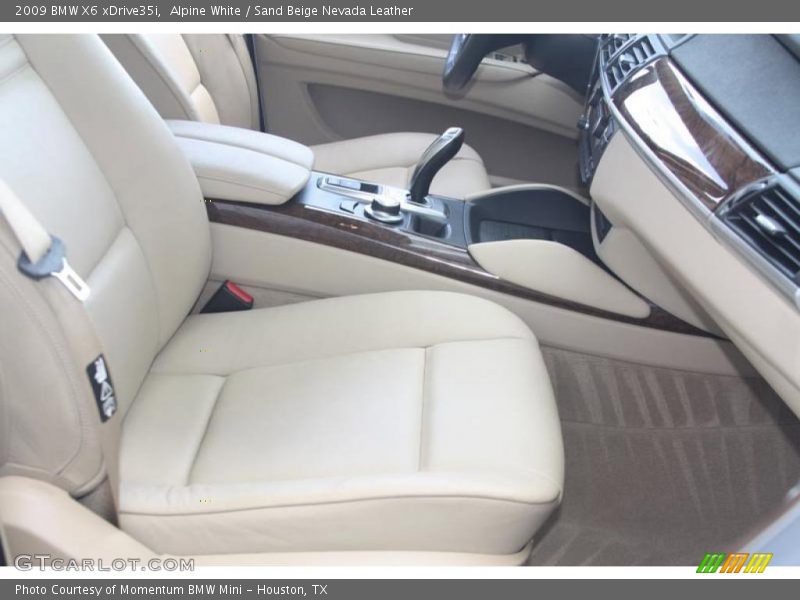 Alpine White / Sand Beige Nevada Leather 2009 BMW X6 xDrive35i