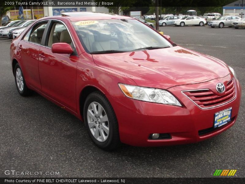 Barcelona Red Metallic / Bisque 2009 Toyota Camry XLE V6