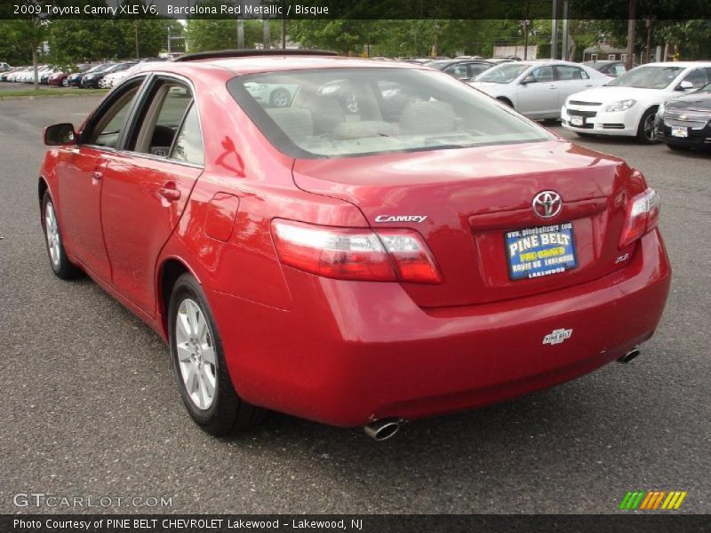 Barcelona Red Metallic / Bisque 2009 Toyota Camry XLE V6