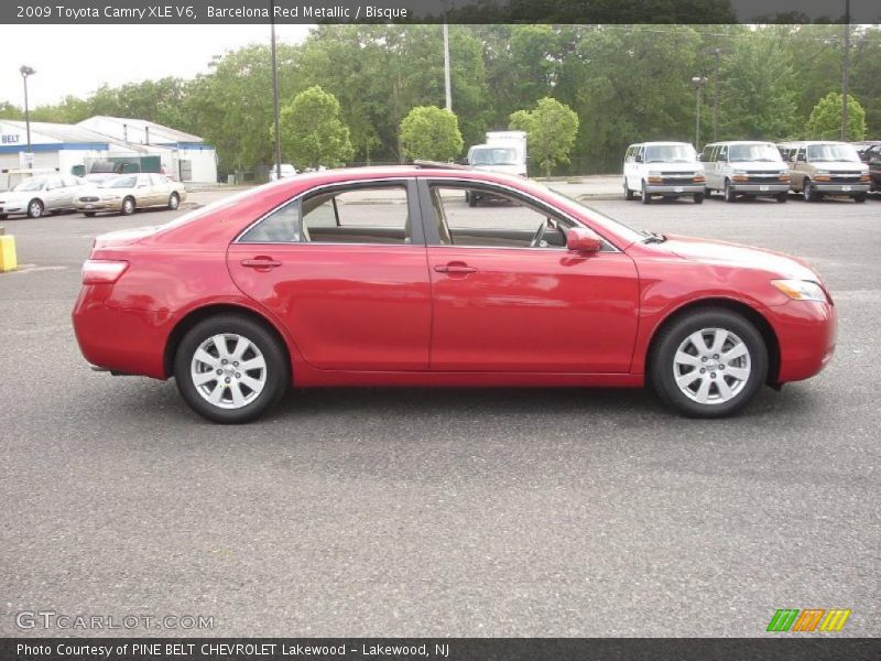 Barcelona Red Metallic / Bisque 2009 Toyota Camry XLE V6