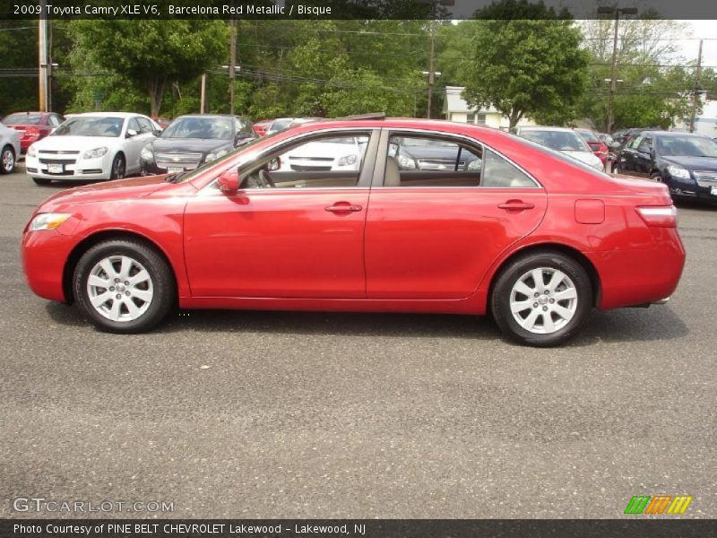 Barcelona Red Metallic / Bisque 2009 Toyota Camry XLE V6