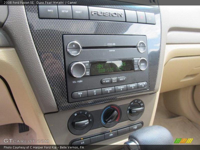 Dune Pearl Metallic / Camel 2008 Ford Fusion SE